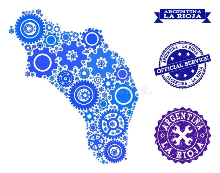 mapa de argentina con iconos de carreras educativas