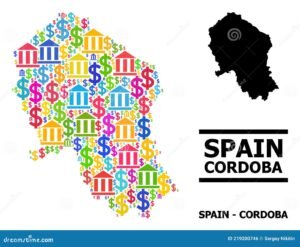 mapa de cordoba con iconos de talleres