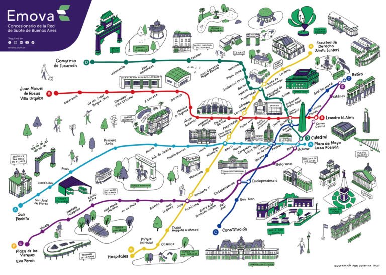 mapa ilustrado del area metropolitana buenos aires