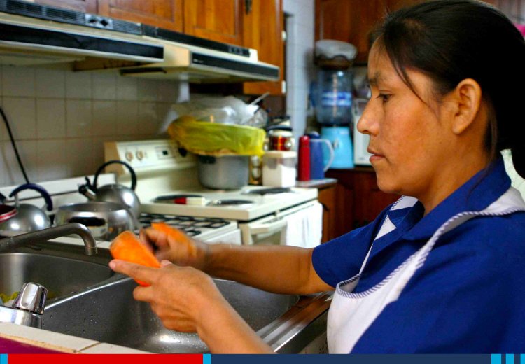 Qué obra social me corresponde si soy empleada doméstica en Argentina 7 mujer empleada domestica trabajando en casa