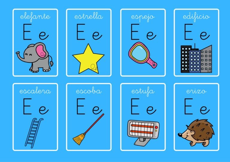 Cuáles Son Algunas Palabras Con E Para Niños Fácil De Aprender 6 ninos aprendiendo palabras con letra e