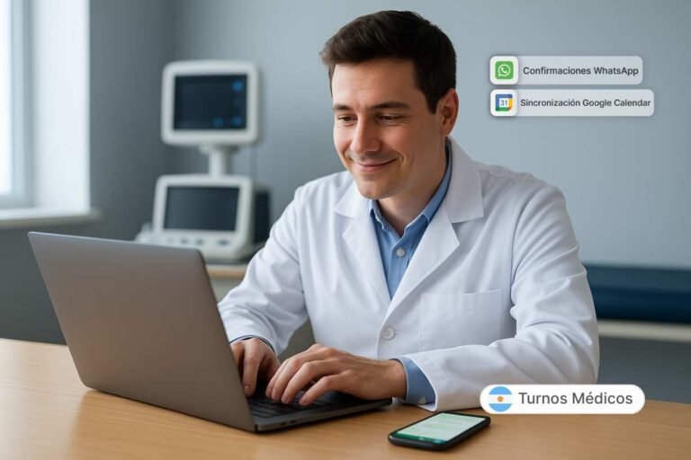 persona usando computadora para turno online 1