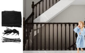 red de seguridad instalada en escaleras hogar