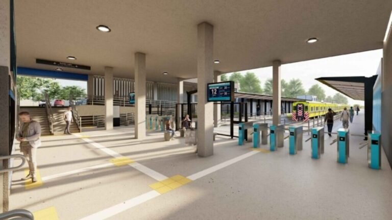 tren mitre ramal tigre estacion plataforma vista