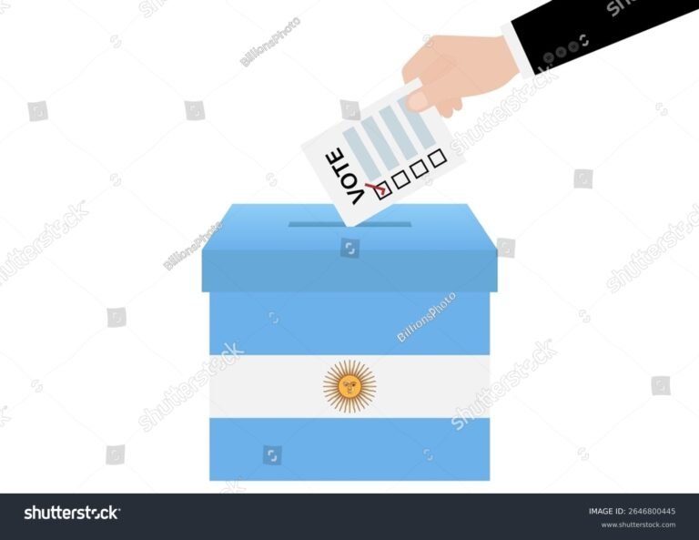 A Qué Hora Se Vota en Las Elecciones en Argentina 7 urna electoral con bandera argentina ondeando